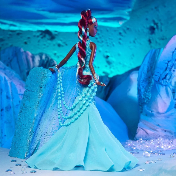 NWT Gemstone Fantasy Collection Turquoise Barbie Doll AA Mattel NRFB NIB - Picture 4 of 7